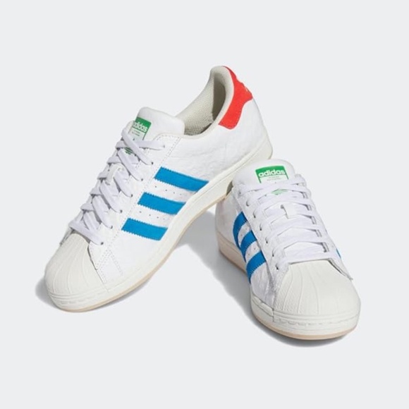 new men's 11.5 adidas originals superstar lux embossed shell toe ID7964 white - Picture 2 of 6
